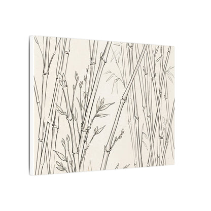 Candlelight Bamboo Grove Canvas Art - Japandi Fukinsei