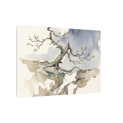 Moonlight Pine Tree Canvas Art - Japandi Ma