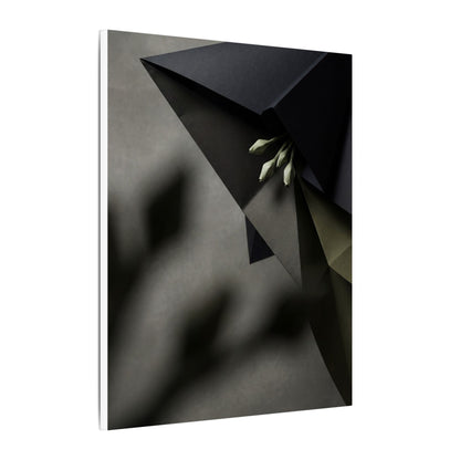 Paper Fold Moody Minimal Canvas Art | Luxurious Dark Japandi Art