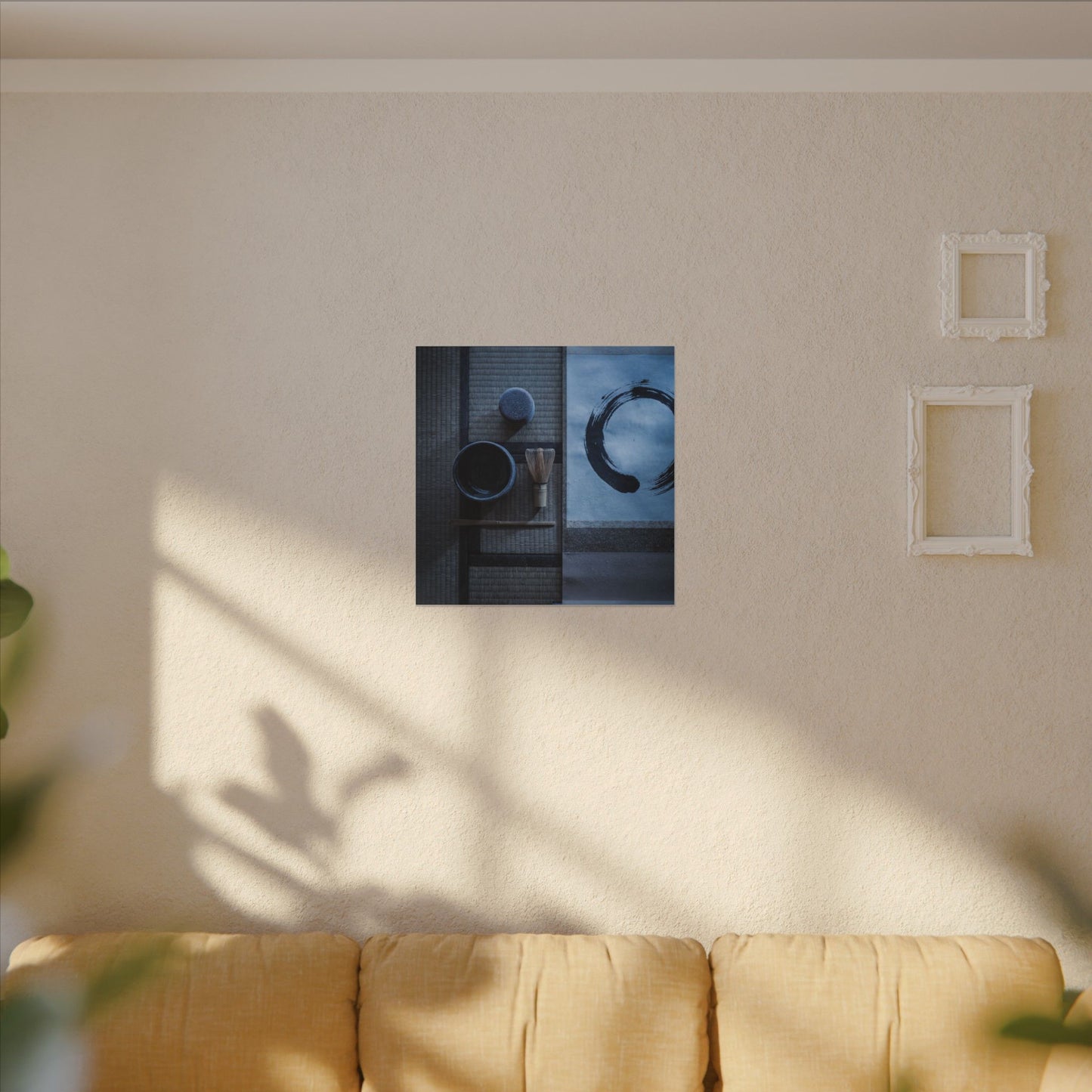 Tea Ceremony Enso Canvas Art | Calm Zen Art