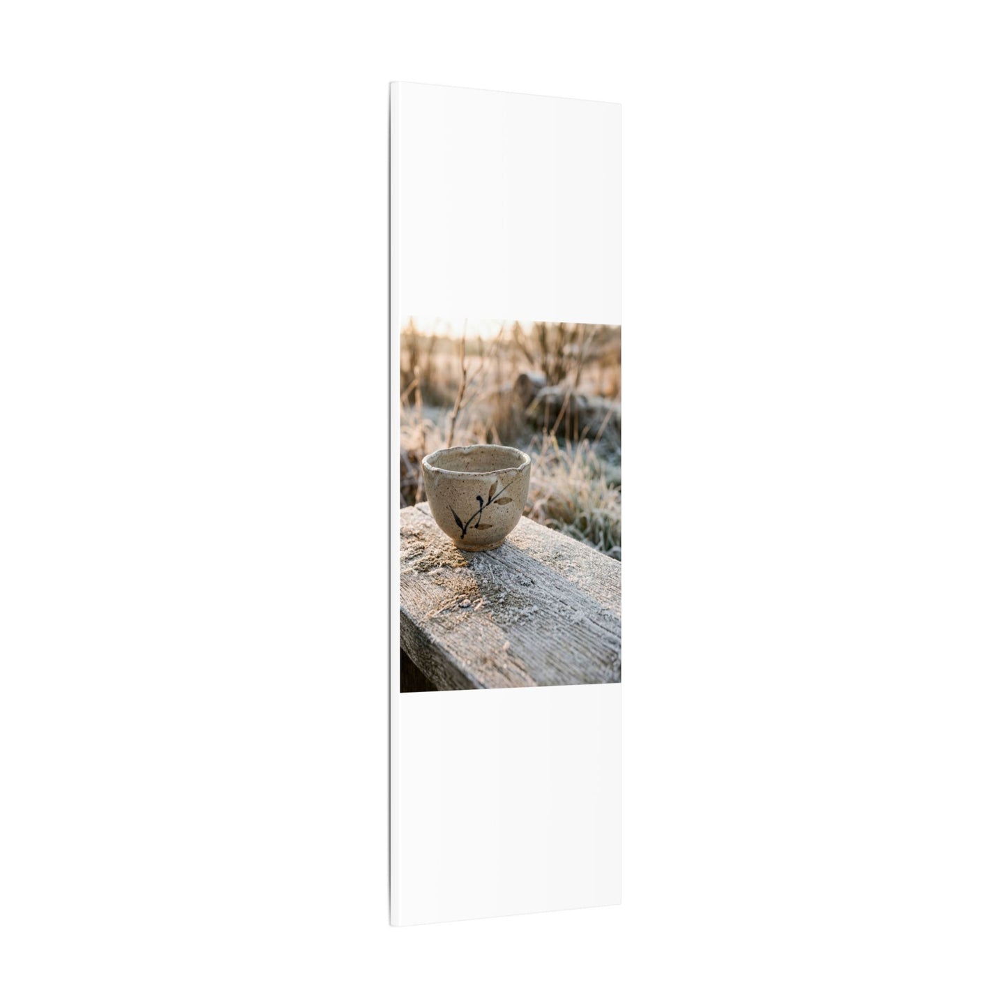 Golden Hour Ceramic Bowl Canvas Art - Japandi Ma