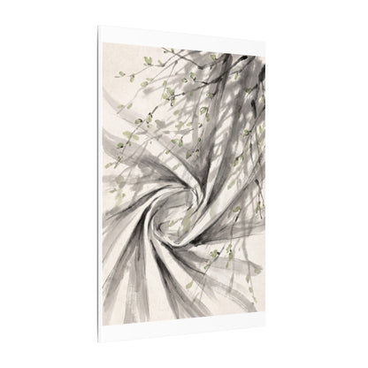 Silk Drape Spring Canvas Art | Zen Contemplative Design