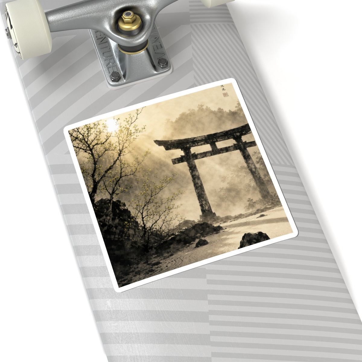 Ma Torii Gate Sticker - Zen Karesansui