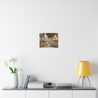 Kanso Ceramic Bowl Canvas Art - Japandi Watercolor