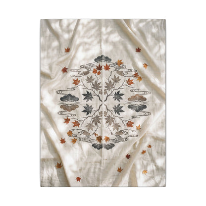 Elegant Silk Drape Canvas Art - Japanese Pattern Japandi