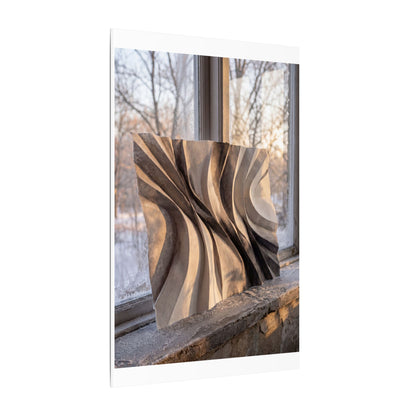 Mono No Aware Paper Fold Canvas Art - Japandi Minimal Line