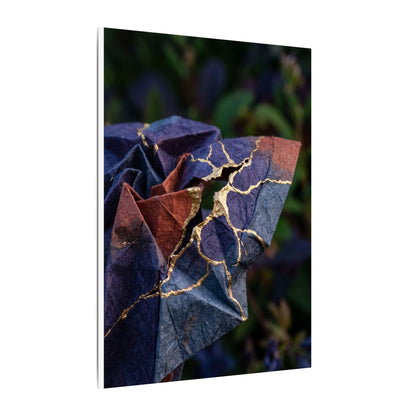 Philosophical Paper Fold Canvas Art - Gold Vein Kintsugi