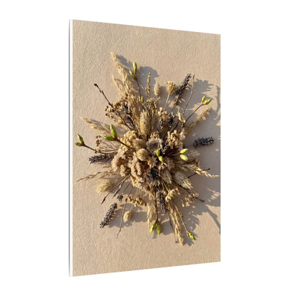 Dried Flowers Spring Canvas Art | Japandi Earthy Design