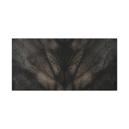 Seijaku Shadow Play Canvas Art - Dark Japandi Charcoal Ink