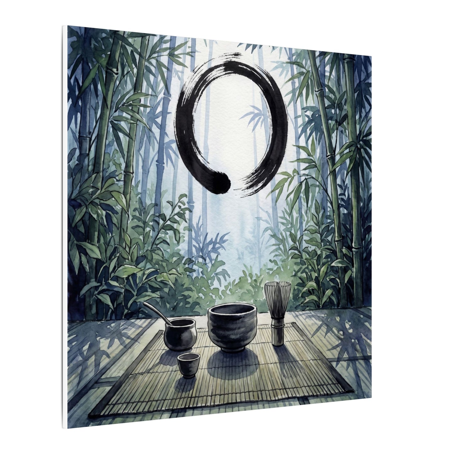 Seijaku Tea Ceremony Canvas Art - Zen Enso