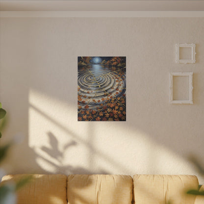Moonlight Water Ripple Canvas Art - Kintsugi Fukinsei