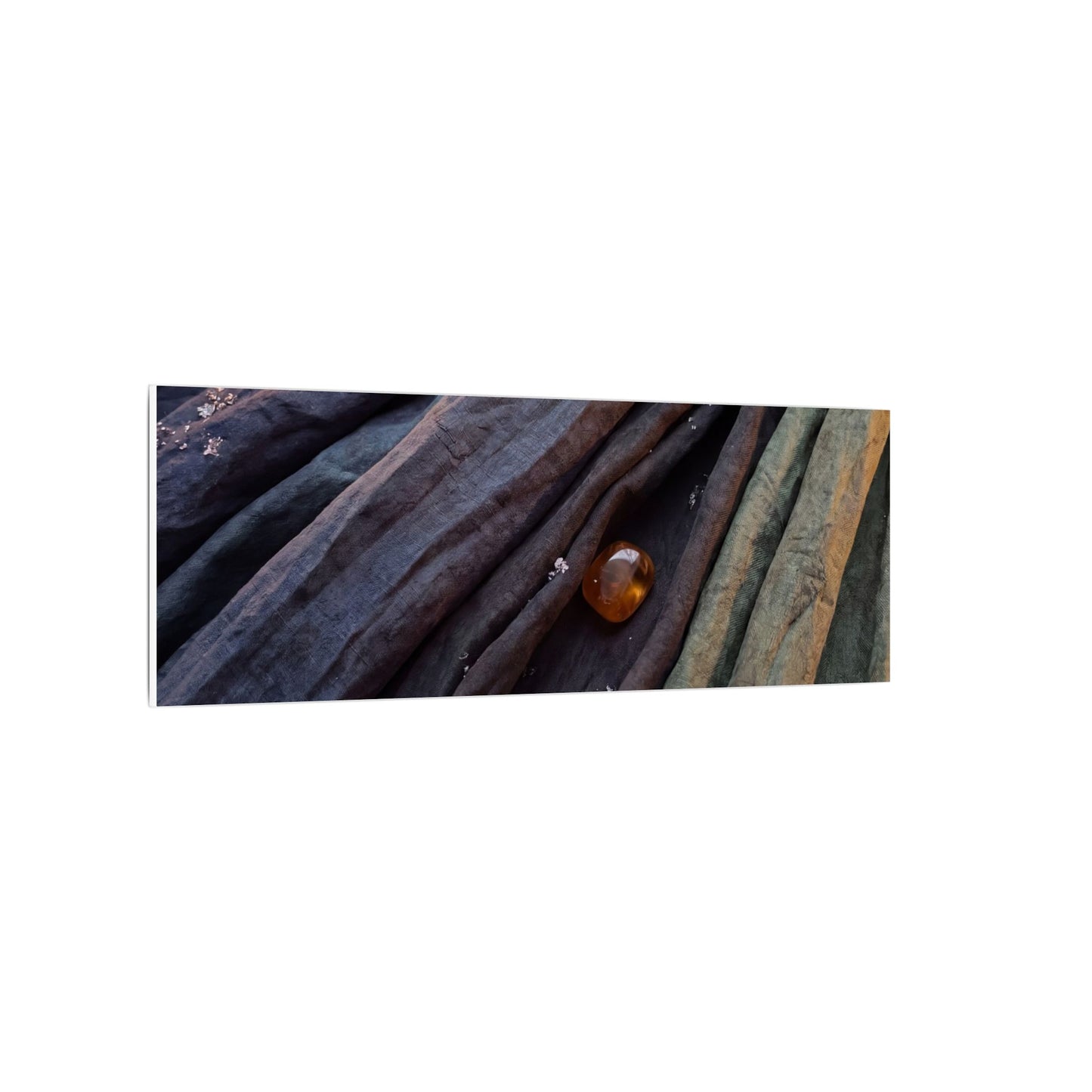 Silk Drape Shadow Zen Canvas Art | Moody Dark Japandi Art