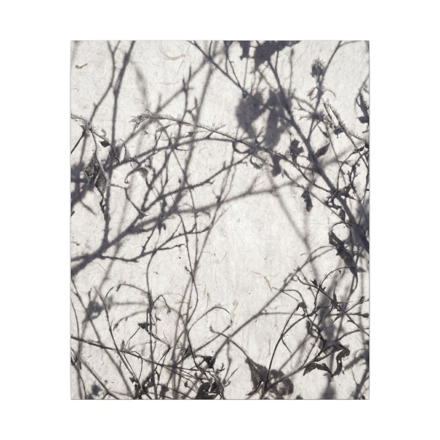 Winter Shadow Play Japanese Pattern Canvas Art | Elegant Decor