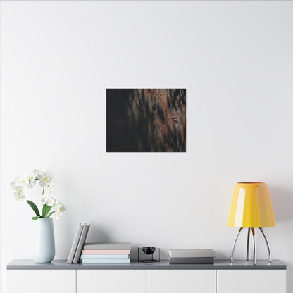 Rust Patina Shadow Zen Canvas Art | Luxurious Dark Japandi Art