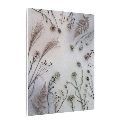 Dried Flowers Japanese Pattern Canvas Art | Elegant Japandi Art