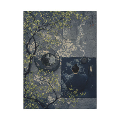 Spring Incense Smoke Ukiyo E Inspired Canvas Art | Tranquil Decor