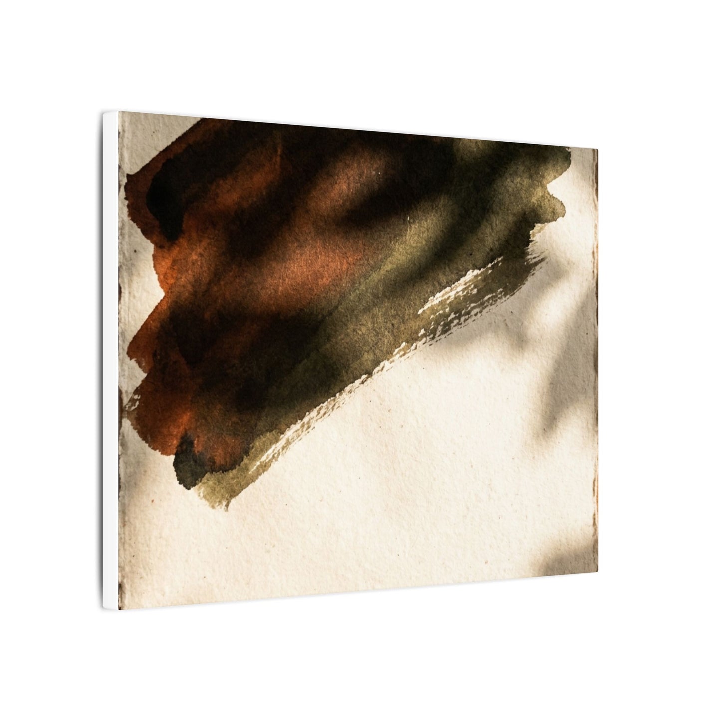 Ink Brushstroke Canvas Art | Summer Dark Japandi Moody Minimal Art