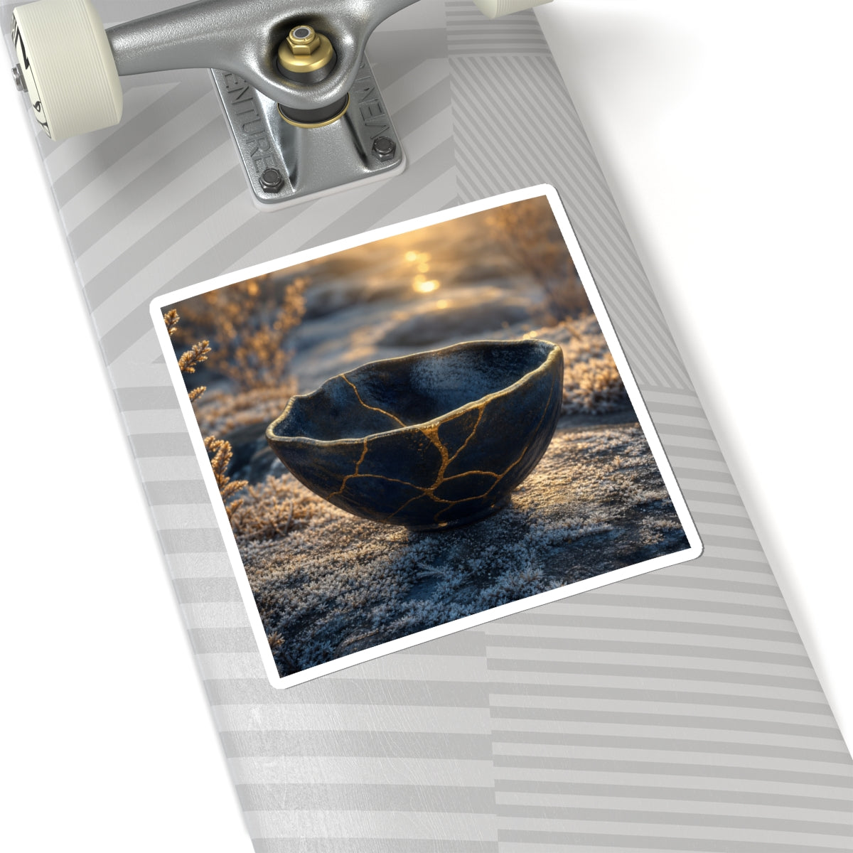 Healing Ceramic Bowl Sticker - Gold Repair Kintsugi