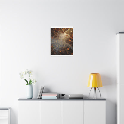 Artful Water Ripple Canvas Art - Gold Vein Kintsugi