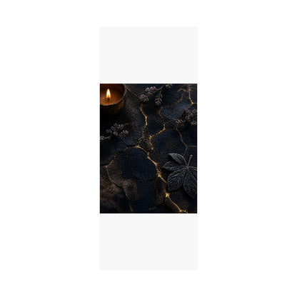Luxurious Cracked Earth Wall Art Print - Moody Minimal Dark Japandi