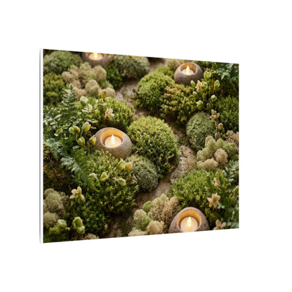 Moss Close Up Japanese Pattern Canvas Art | Neutral Japandi Art