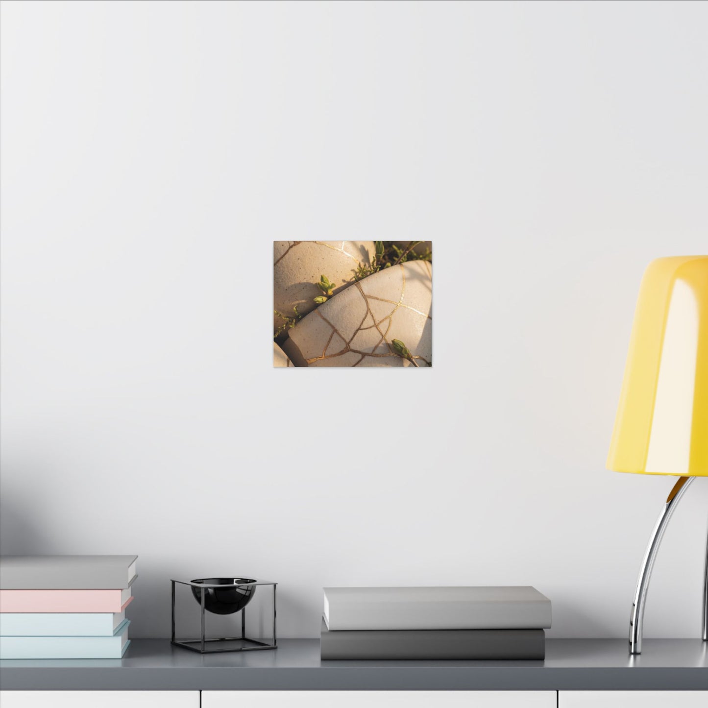 Spring Broken Pottery Gold Vein Canvas Art | Beautiful Decor