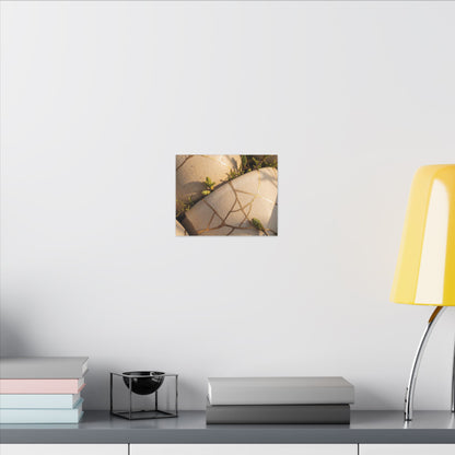 Spring Broken Pottery Gold Vein Canvas Art | Beautiful Decor