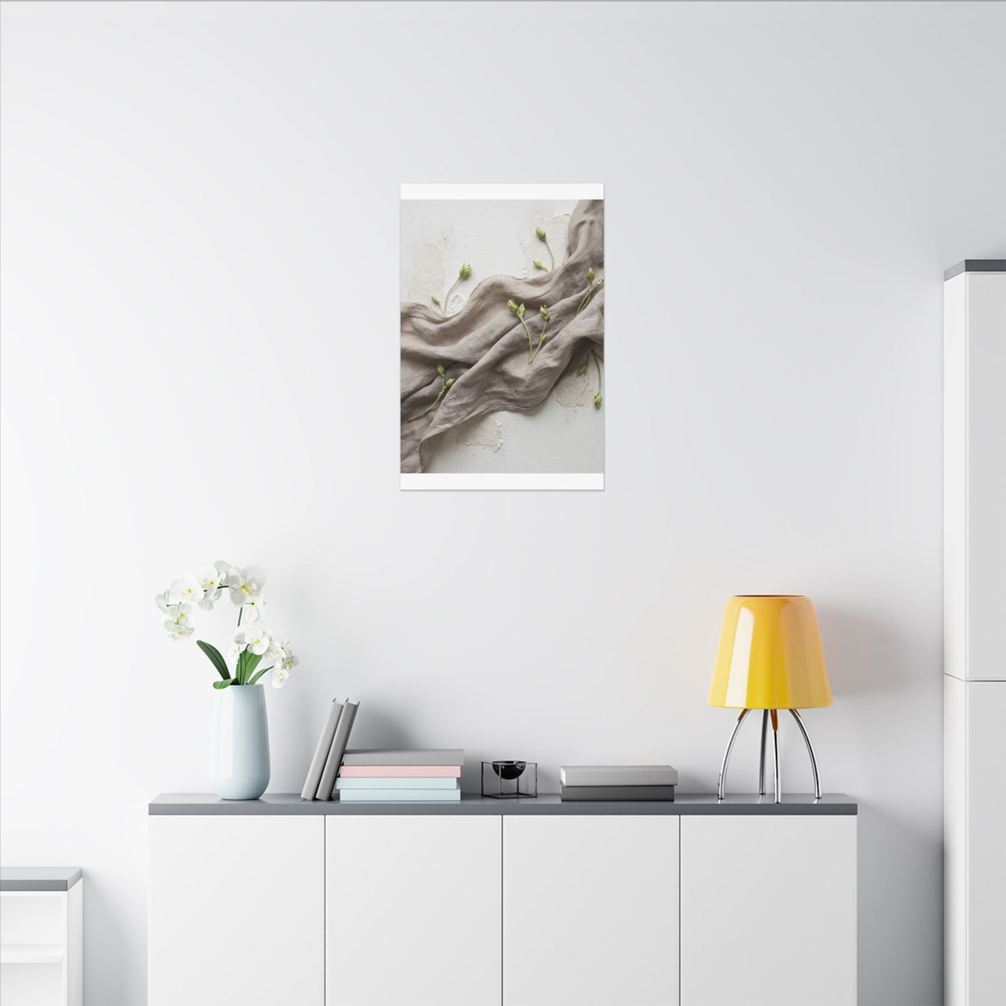 Overcast Silk Drape Canvas Art - Japandi Ma