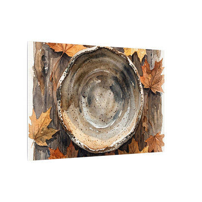 Ma Ceramic Bowl Canvas Art - Japandi Watercolor