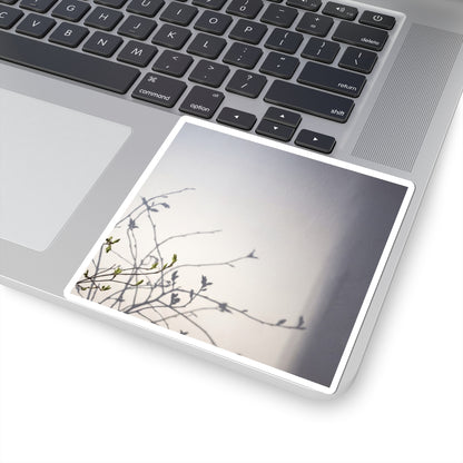 Earthy Shadow Play Sticker - Japanese Pattern Japandi