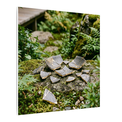 Summer Broken Pottery Gold Repair Canvas Art | Resilient Decor