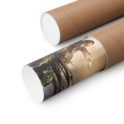 Fukinsei Bamboo Grove Wall Art Print - Zen Karesansui