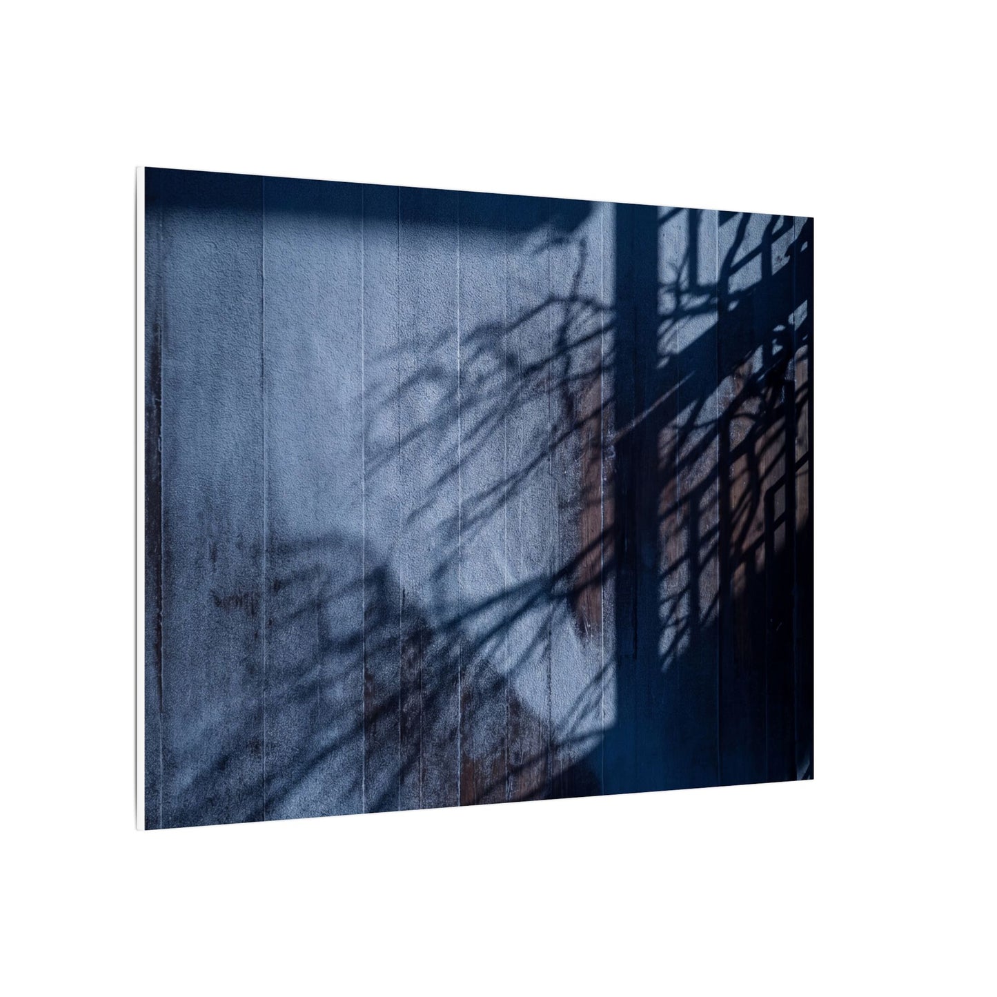 Shadow Play Moody Minimal Canvas Art | Moody Dark Japandi Art