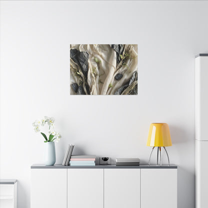 Spring Silk Drape Texture Canvas Art | Warm Decor