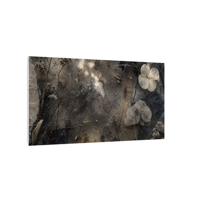 Winter Dried Flowers Texture Canvas Art | Elegant Decor