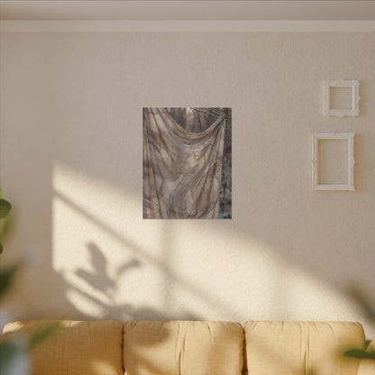 Ma Silk Drape Canvas Art - Japandi Japanese Pattern