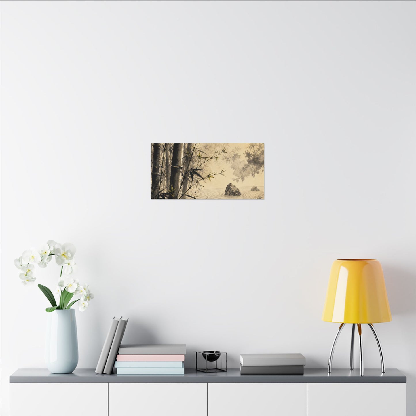 Peaceful Bamboo Grove Canvas Art - Karesansui Zen