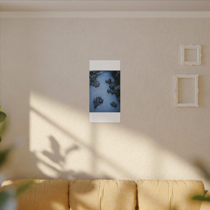 Earthy Silk Drape Canvas Art - Minimal Line Japandi