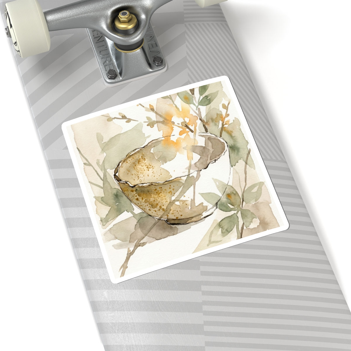 Ma Ceramic Bowl Sticker - Japandi Watercolor