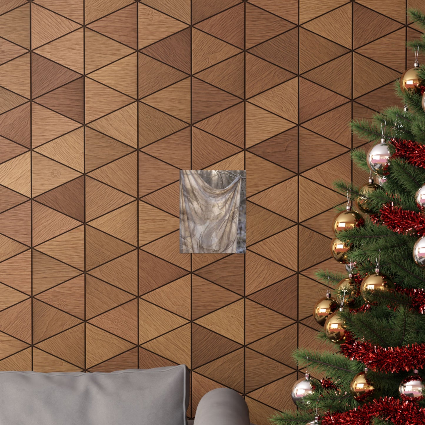 Dappled Silk Drape Wall Art Print - Japandi Ma
