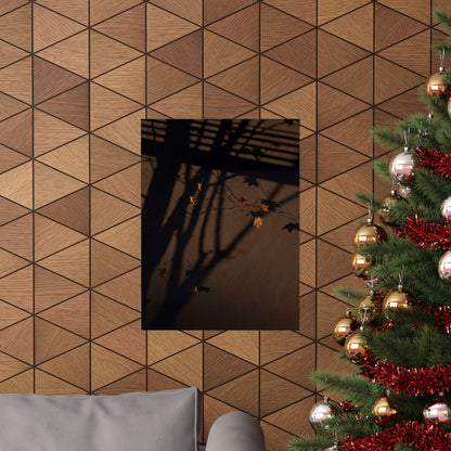 Autumn Shadow Play Shadow Zen Wall Art Print | Sophisticated Decor