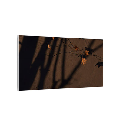Shadow Play Autumn Canvas Art | Dark Japandi Luxurious Design