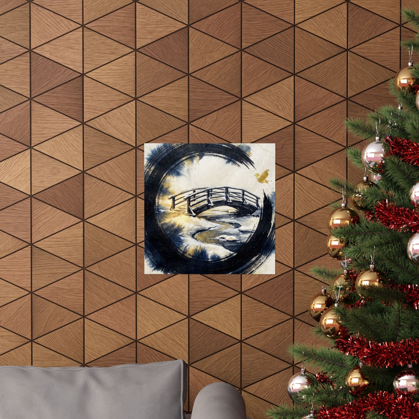 Datsuzoku Wooden Bridge Wall Art Print - Zen Enso