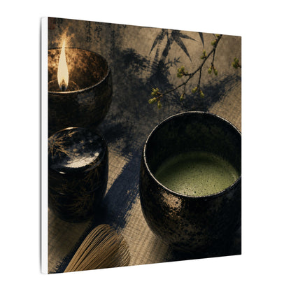Ma Tea Ceremony Canvas Art - Zen Sumi E