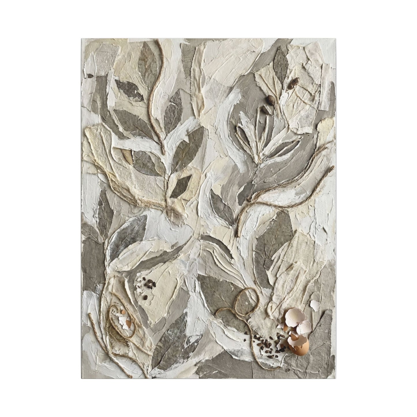 Japandi Textured Canvas Art