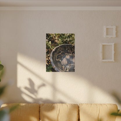 Ceramic Bowl Canvas Art | Summer Japandi Japanese Pattern Art
