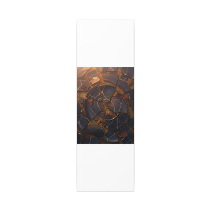 Autumn Cracked Earth Gold Repair Canvas Art | Philosophical Decor