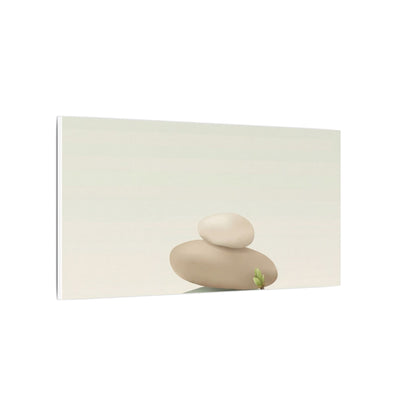 Dawn River Stones Canvas Art - Japandi Fukinsei