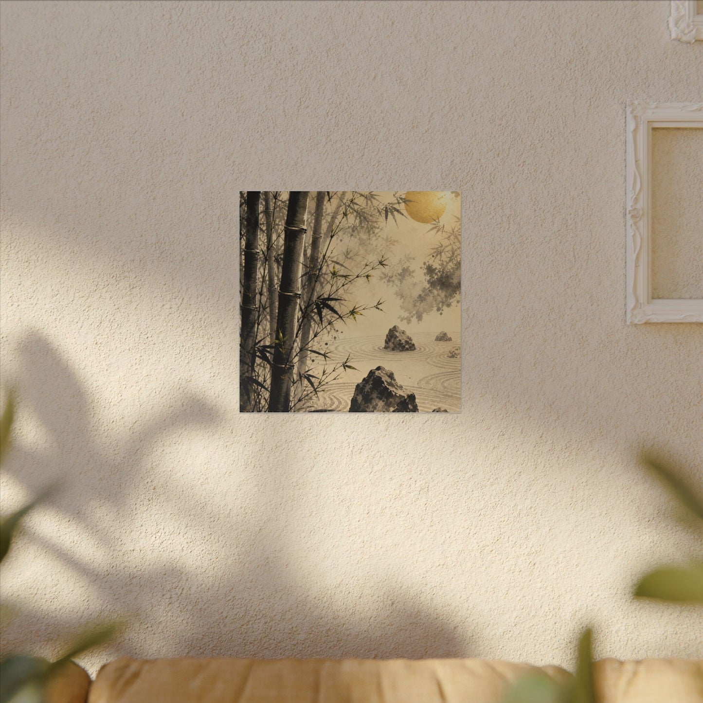 Peaceful Bamboo Grove Canvas Art - Karesansui Zen