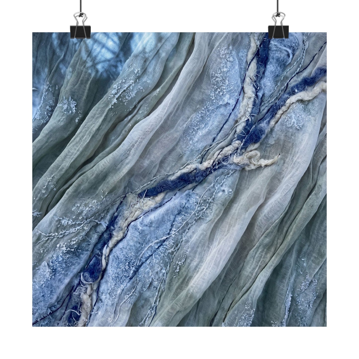 Warm Silk Drape Wall Art Print - Texture Japandi Art Print